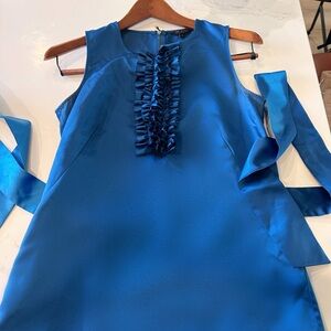 Ted Baker London Vibrant Blue Polyester Fabric size 1- fits like s/m